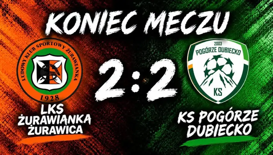 Żurawianka Żurawica remisuje z Pogórzem Dubiecko po bramce w doliczonym czasie