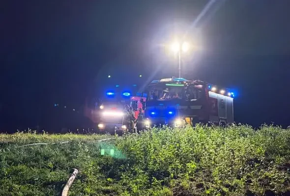 Pożar w Babicach – strażacy z Dubiecka i okolic w akcji