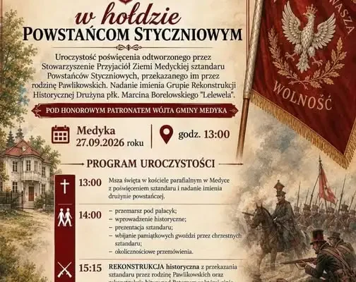 Medyka: poświęcenie odtworzonego sztandaru i rekonstrukcja historyczna już dziś