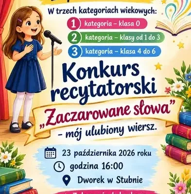 Konkurs recytatorski w Stubnie – zapisz swoje dziecko!