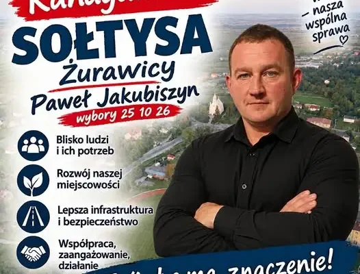 Żurawica: Paweł Jakubiszyn kandydatem na sołtysa – wybory 25 października 2026