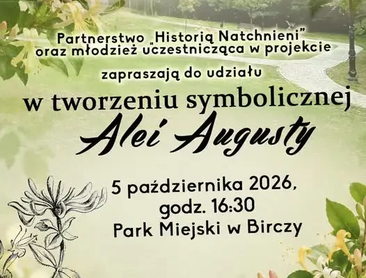 Bircza: posadź kapryfolium z młodzieżą w parku miejskim