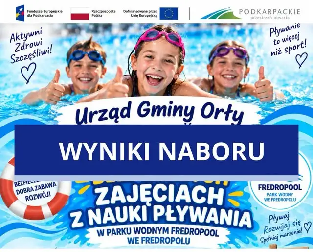 Gmina Orły: zakończono rekrutację na zajęcia z nauki pływania dla uczniów szkół podstawowych
