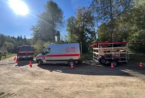 Manewry zgrywające jednostek OSP w gminie Dubiecko