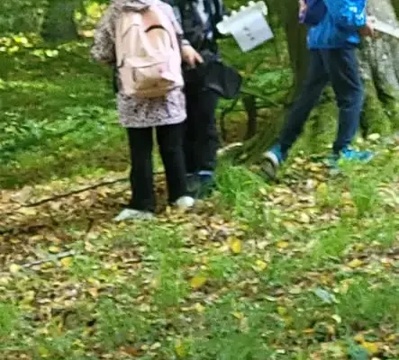 Jesienny spacer klasy IA – uczniowie szukali skarbów przyrody