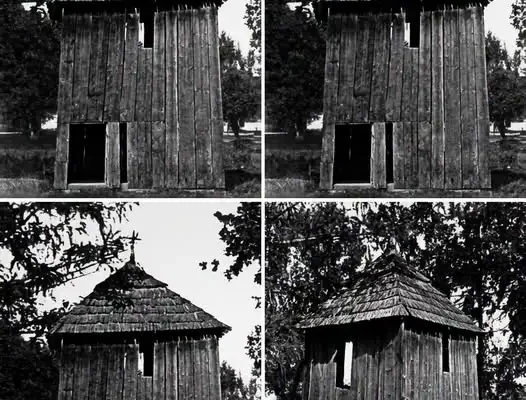 Zapomniana drewniana dzwonnica z Ruszelczyc odtworzona z archiwalnych zdjęć