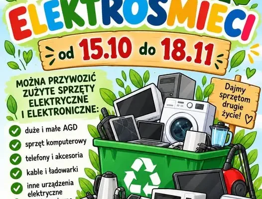 Orły: Zbiórka elektrośmieci w Zespole Szkolno-Przedszkolnym potrwa do 18 listopada