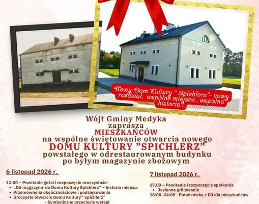 Nowy Dom Kultury „Spichlerz” w Gminie Medyka – otwarcie już w listopadzie