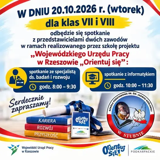 Uczniowie z SP Stubno poznają zawody przyszłości – spotkania z informatykiem i specjalistą ds. badań