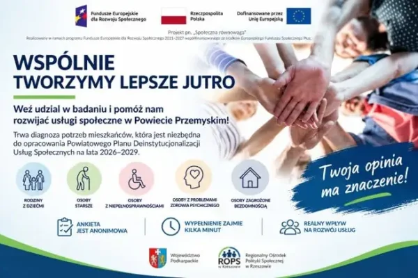 Gmina Przemyśl i Powiat Przemyski pytają mieszkańców o przyszłość usług społecznych