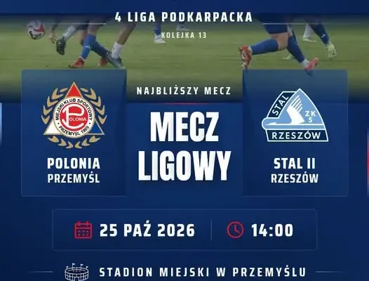 Polonia Przemyśl podejmie Stal Rzeszów II. Kibice szykują zbiórkę