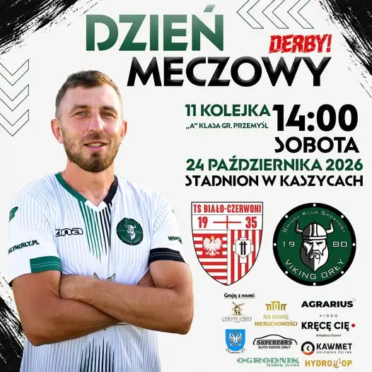 Wielkie Derby Gminy Orły: Kaszyce kontra Viking Orły w XI kolejce A klasy