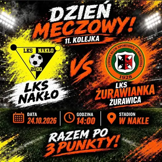 LKS Żurawica zagra z LKS Nakło o ligowe punkty