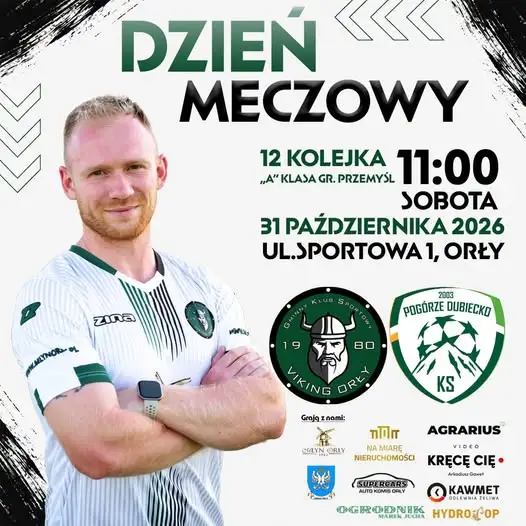 GKS Viking Orły podejmie Pogórze Dubiecko w XII kolejce A klasy