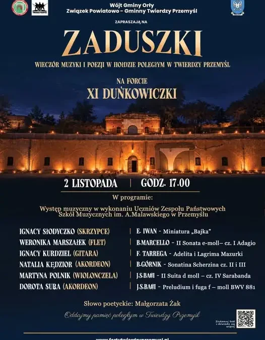 Wieczór muzyki i poezji w Forcie XI Duńkowiczki – hołd dla poległych w Twierdzy Przemyśl